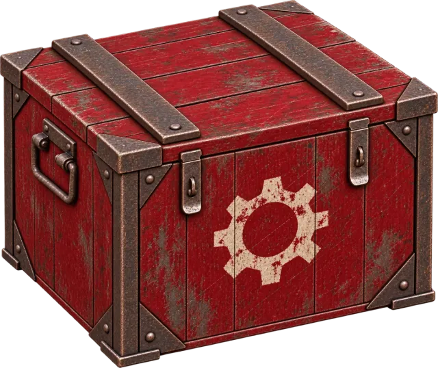 Very rare parts crate