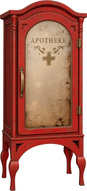 Very rare medical cabinet